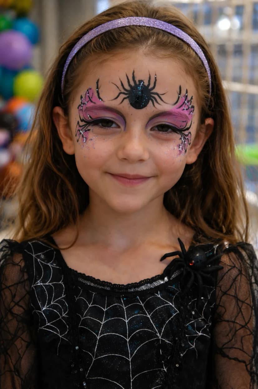 Face painting at a kids party in Dublin