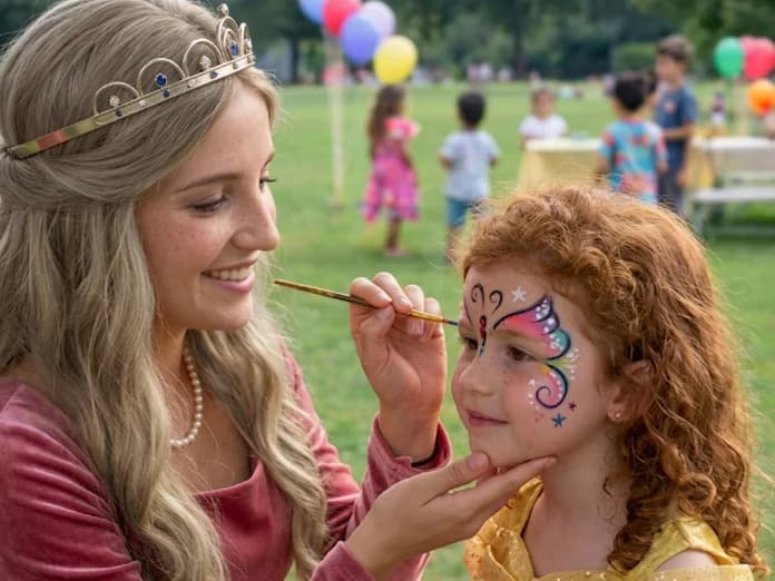 Kids party entertainment in Dublin - face painting